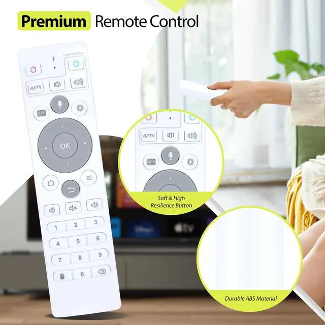 Alt view image 4 of 7 - Replacement Remote Control Intended for Ubox TV Set-Top Box Remote Control with Voice Function, Compatible with Ubox10 Ubox11 Ubox12 UB11 UB10 UB12