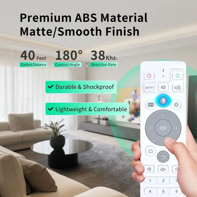 Alt view image 5 of 7 - New Voice Replacement Remote Control for Ubox TV Set-Top Box Remote Control, Compatible with Ubox10 Ubox11 Ubox12 UB11 UB10 UB12