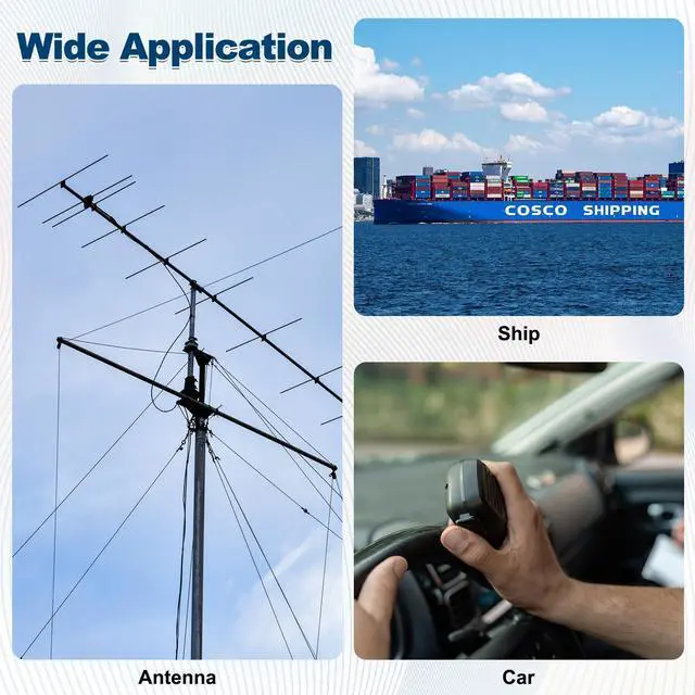 Alt view image 7 of 7 - Black RG58 CB Coax Cable 4ft, 50 Ohm Low Loss UHF Male to UHF Male Right Angle Extension Jumper Cable for HAM Radio, Antenna Analyzer, HF Radio, and Communication Devices