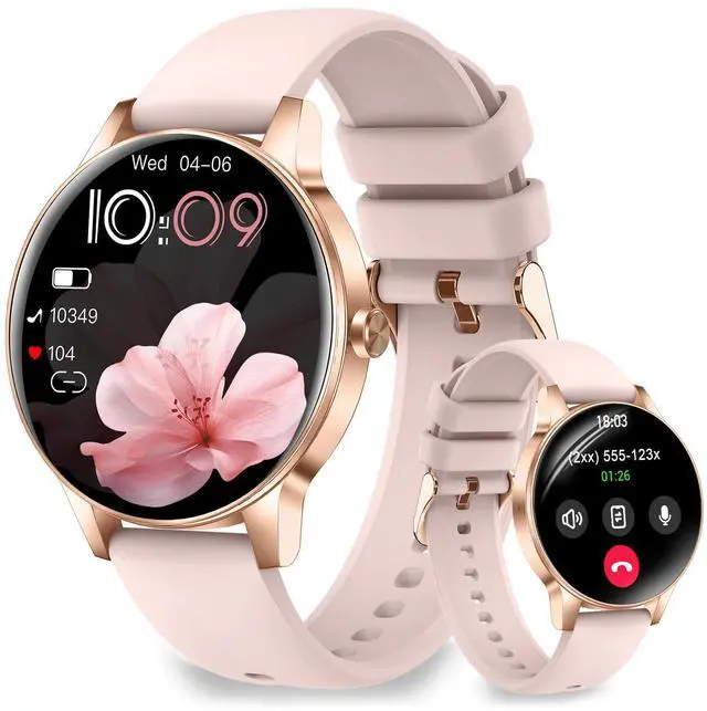Main image of Smart Watches for Women Answer/Make Call,1.27" HD Fitness Tracker for Android iPhone,Heart Rate SpO2 Sleep Monitor,IP68 Waterproof Digital Watch,100+ Sports Activity Trakcer Rose Gold