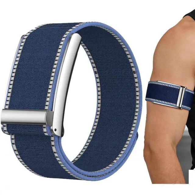 Alt view image 2 of 6 - Nylon Sport Bands Compatible with Whoop 5.0 One/Peak/Life Arm Band | Adjustable, Waterproof, Breathable, Replacement Wristbands Straps Not Compatible with Gen 4