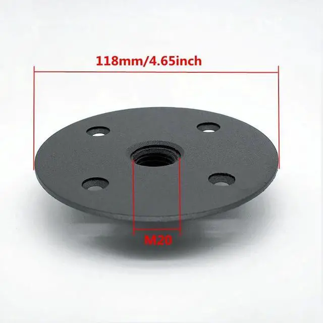Alt view image 5 of 7 - 118mm M20 Steel Top Hat for Speaker Mounting | DJ Subwoofer & Pro Audio Stand Adapter Flange 1PC