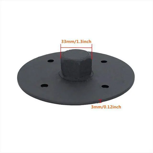 Alt view image 6 of 7 - 118mm M20 Steel Top Hat for Speaker Mounting | DJ Subwoofer & Pro Audio Stand Adapter Flange 1PC