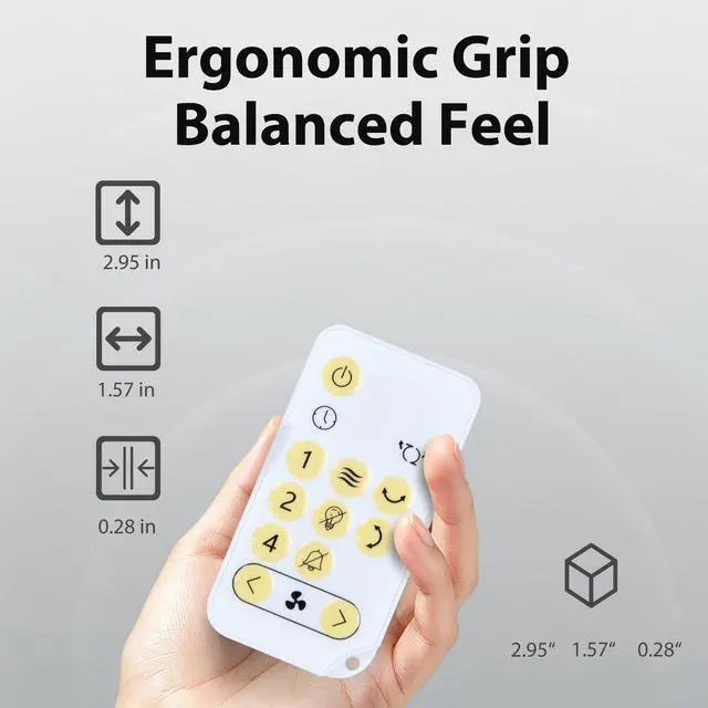 Alt view image 4 of 7 - Replacement Remote Control Intended for IRIS Woozoo Globe Multi-Directional 5-Speed Oscillating Fan