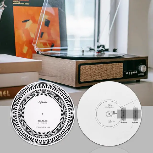 Alt view image 4 of 7 - Turntable Strobe Disc Stroboscope Mat, 12" LP Turntables Calibration Disc | Rotational Speed Detection for All Vinyl Record Players