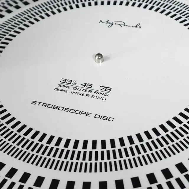 Alt view image 7 of 7 - Turntable Strobe Disc Stroboscope Mat, 12" LP Turntables Calibration Disc | Rotational Speed Detection for All Vinyl Record Players