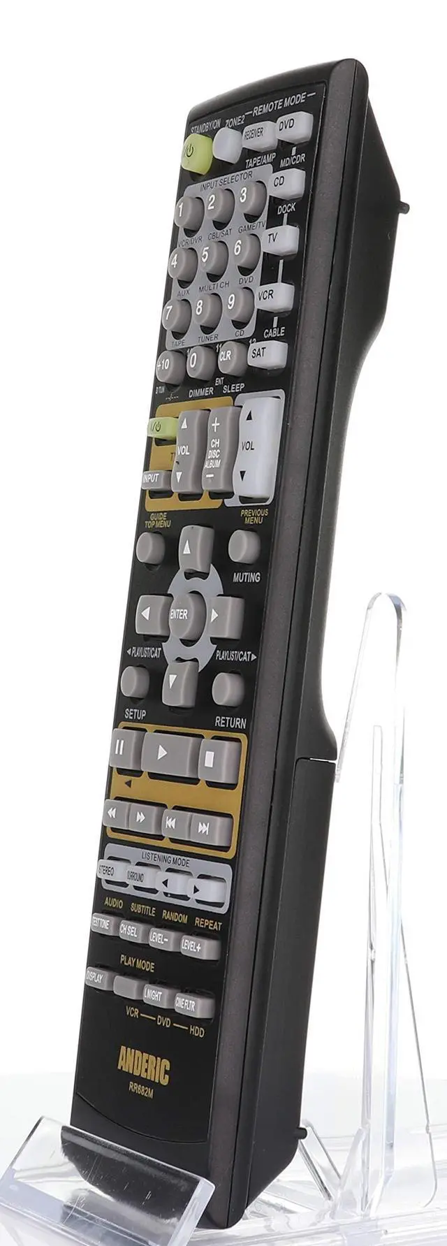 Alt view image 2 of 2 - RR682M for Onkyo Receiver Remote Control | Fits RC-682M, RC-605S, RC-606S, RC-607M, RC-608M, RC-650M, RC-651M, RC-668M, RC-681M, RC-728M, RC-461M, RC-683M