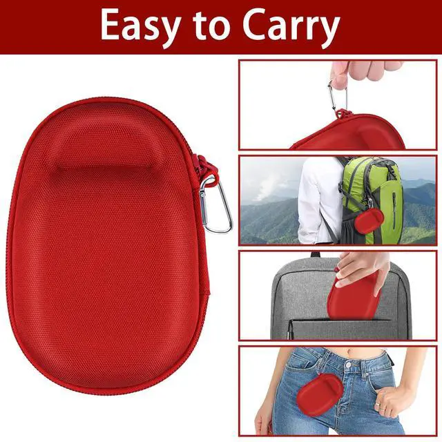 Alt view image 7 of 7 - Hard Case for JBL Clip 5 Speaker, Red | EVA case construction, Water-resistant design, Dust-resistant design, Protective case only