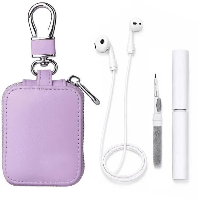 Main image of Earbud Case Headphone Storage Case Compatible with Airpods 1/2/3/4 Pro Wireless Earphones (Light Purple)