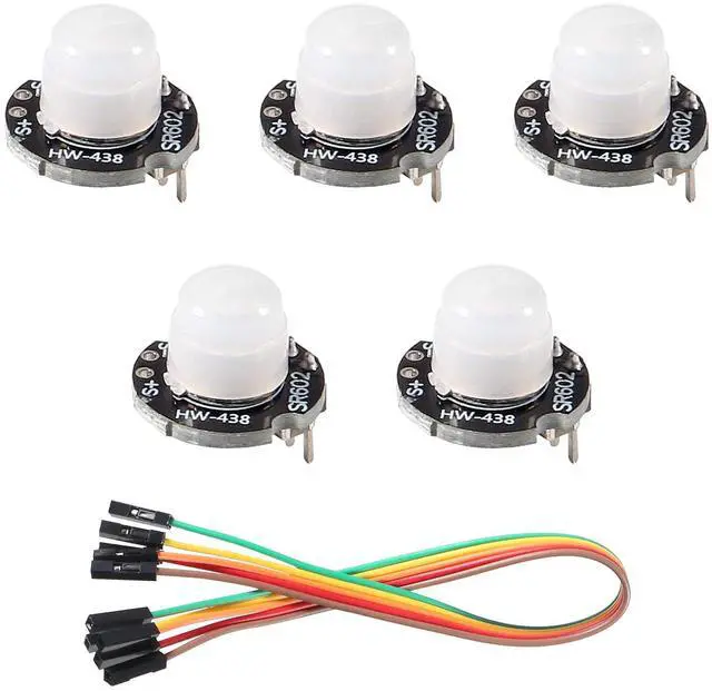 Main image of 5Pcs SR602 Motion Sensor Detector Module Mini Pyroelectric Infrared Sensory Switch High Sensitivity for Electronic DIY