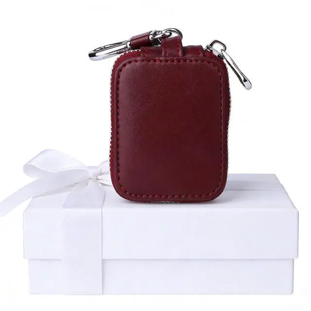 Alt view image 6 of 6 - Earbud Case Headphone Storage Case Compatible with Airpods 1/2/3/4 Pro Wireless Earphones (Burgundy)