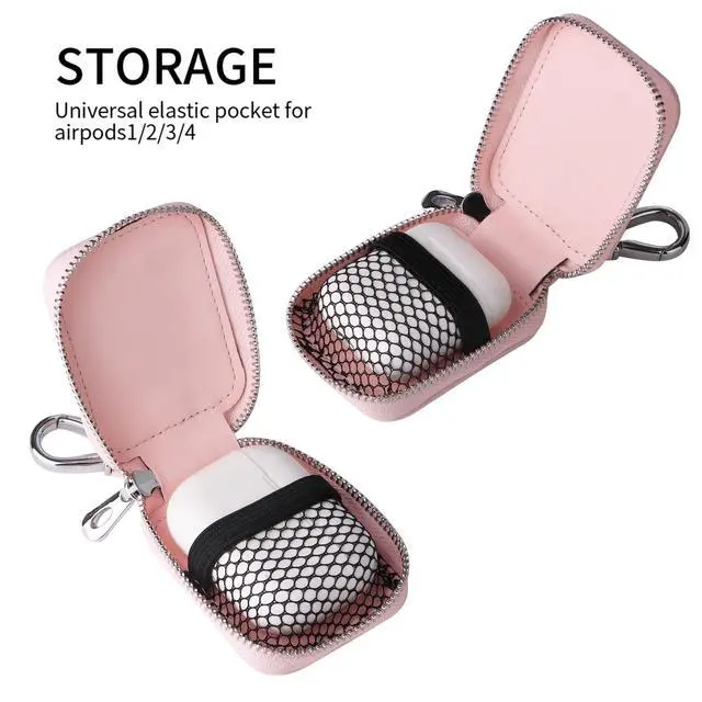 Alt view image 4 of 6 - Earbud Case Headphone Storage Case Compatible with Airpods 1/2/3/4 Pro Wireless Earphones (Pink)