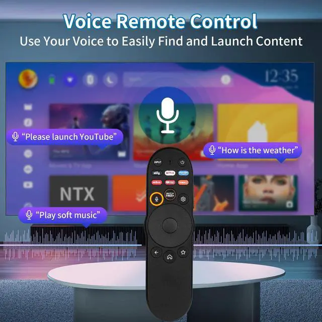 Alt view image 4 of 7 - XRT270 Voice Remote Control Compatible with VIZIO Smart-TV-Remote, Replacement Fit for VIZIO Smart-Cast D/P/M/V-Series 4K Quantum QLED Pro Smart TVs