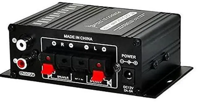 Alt view image 3 of 6 - 12V 400W Aluminum HiFi Audio Amplifier Car Stereo Mini Power Amplifier, Stereo Audio Amplifier for Home Cars, Motorcycles