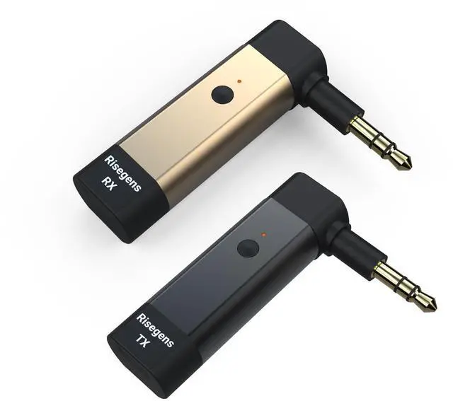 Main image of Bluetooth 6.0 Transmitter and Receiver Set, Aluminum Wireless Audio Adapter with Qualcomm aptX HD & Low Latency & Dual Link, 3.5mm AUX Jack for Airplane, TV, Car, Gym, Airpods, Headphones