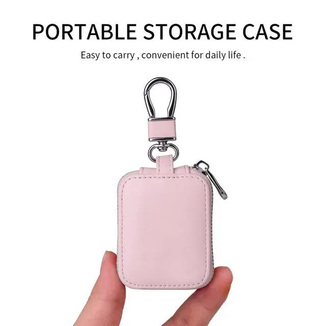 Alt view image 6 of 6 - Earbud Case Headphone Storage Case Compatible with Airpods 1/2/3/4 Pro Wireless Earphones (Pink)