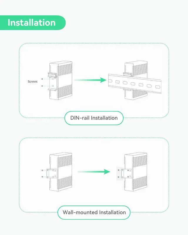 Alt view image 5 of 6 - Industrial 90W PoE++ Splitter, DC 3-36V Output, LED Display | IEEE 802.3 af/at/bt Input | DC 3~36V Adjustable | for PTZ Camera, Access Control Systems