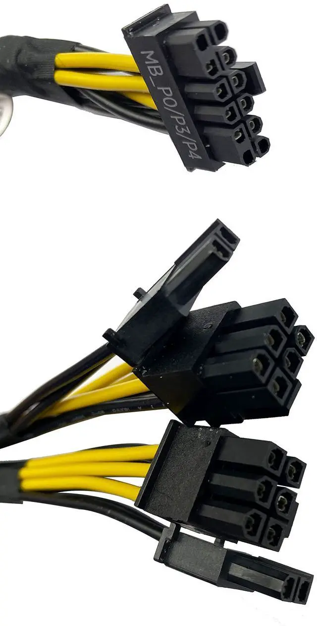 Alt view image 3 of 5 - New 12Pin to 8+8 Pin GPU Power Cable Compatible with Dell PowerEdge R750 R750XS R7525 Server 16inches DPHJ8