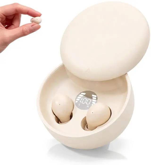 Main image of Small Mini Invisible Earbuds Wireless Bluetooth Hidden Headphones Discreet Tiny Earbuds for Work Smallest Low Profile Micro Sleep Earbud Invisible Ear Buds for Small Ear Canals Sleeping