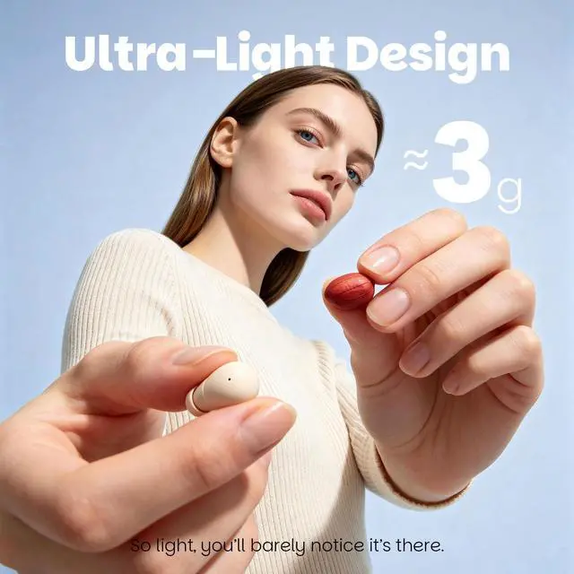 Alt view image 3 of 7 - Small Mini Invisible Earbuds Wireless Bluetooth Hidden Headphones Discreet Tiny Earbuds for Work Smallest Low Profile Micro Sleep Earbud Invisible Ear Buds for Small Ear Canals Sleeping