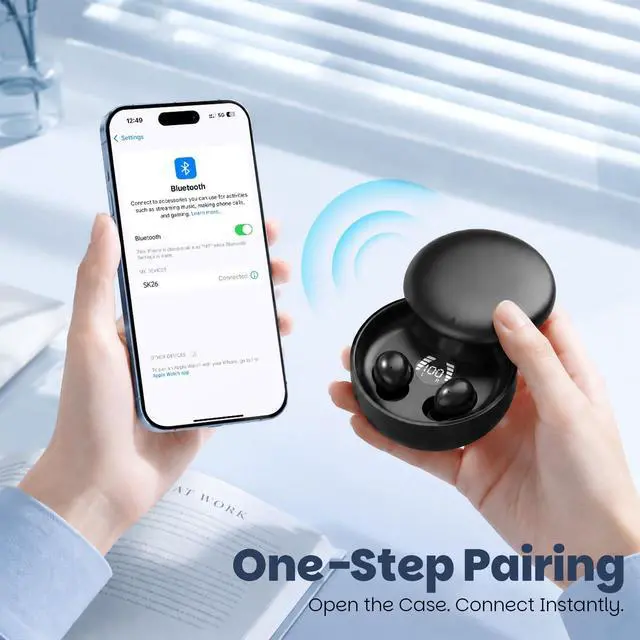 Alt view image 4 of 7 - Small Mini Invisible Earbuds Wireless Bluetooth Hidden Headphones Discreet Tiny Earbuds for Work Smallest Low Profile Micro Sleep Earbud Invisible Ear Buds for Small Ear Canals Sleeping