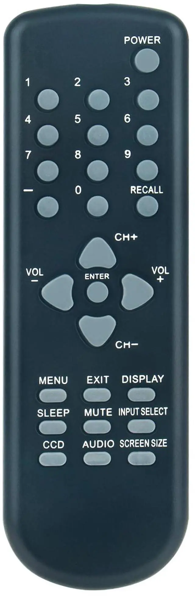 Main image of 076E0RC011 Replacement Remote Control Applicable for Sansui TV HDLCD1909 | HDLCD185W HDLCD19WB HDLCD1909A HDLCD1909B