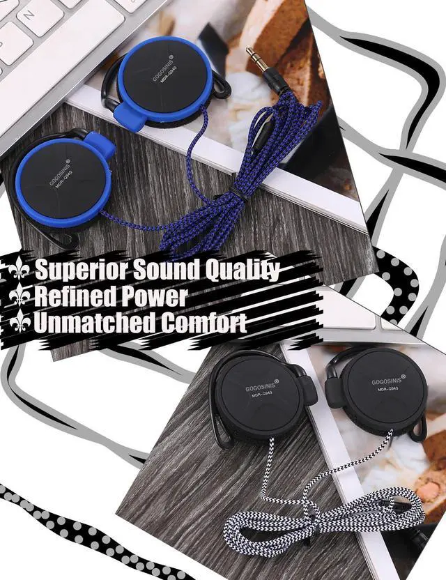 Alt view image 6 of 6 - Comfortable Kids On-Ear Headphones for School with Soft Sponge Cushions, Adjustable Earhooks, 3.5mm Jack, and Headphone Case - Perfect for Tablets and Computers (Blue)