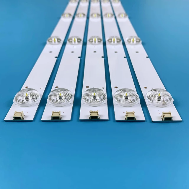 Alt view image 5 of 6 - 11 Pieces LED Backlight Strips for Hisense 50TV SVH500A22_REV06_6LED_131113 50K23DG 50K22DG 50K20DG 50H5G 50H3 HD500DF-B57/S0