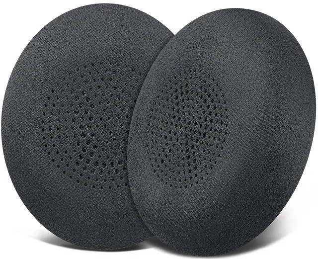 Main image of Suede Ear Cushions for Jabra Evolve2 65, Elite 45h - Black | Earpads for Evolve2 65(UC/MS), Evolve2 40(UC/MS/USB), Elite 45h On-ear Headphones