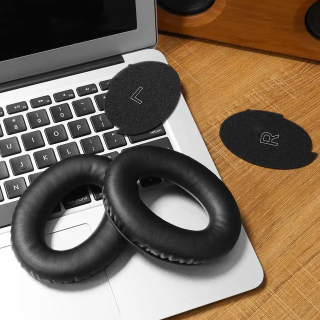 Alt view image 6 of 7 - Ear Pads for Bose A30 Headset, Replacement Ear Cushions for Aviation 30 | Upgraded Protein Leather Thicken Memory Foam (Black)