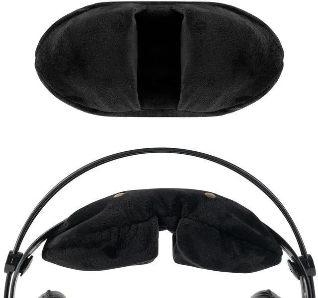Main image of Velour Headband Pressure Relief Pad Compatible with AKG K701, Sony MDR-7506, AUNE AR5000, HIFIMAN Arya, Lightspeed Zulu 3 and Lightspeed Sierra, Bose A20 X A10 Headphones (Black)