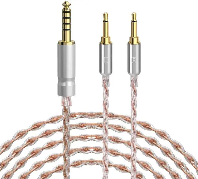 Main image of Apollo 4.4mm Balanced Male to Dual 2.5mm Male Headphone Upgrade Cable Compatible with HIFIMAN HE400S, HE-400i, HE560, HE350, HE1000 V2, 4-Core 6NOCC Copper Wire (8.2FT / 2.5M)