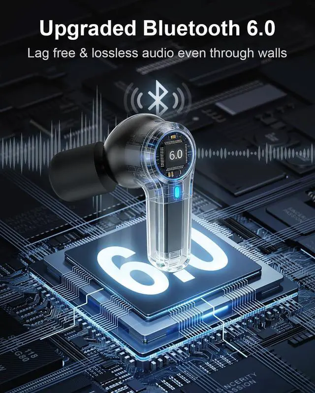 Alt view image 5 of 7 - Electronic Shooting Ear Protection Earbuds, 29dB SNR, 70H Playtime, Bluetooth 6.0 Hearing Protection Earplugs, IPX6 Waterproof, TWS & ENC Earbuds for Shooting, Ranges with 12pcs Ear Buds