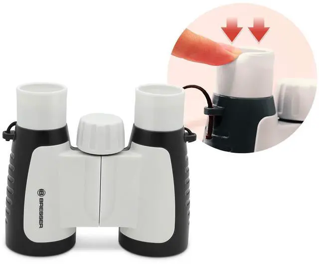 Alt view image 3 of 7 - 3x30 High Resolution Real Binoculars for Kids Ages 3+ Years Old for Outdoors Bird Watching Travel and Beach Great Educational Gift for Boys and Girls