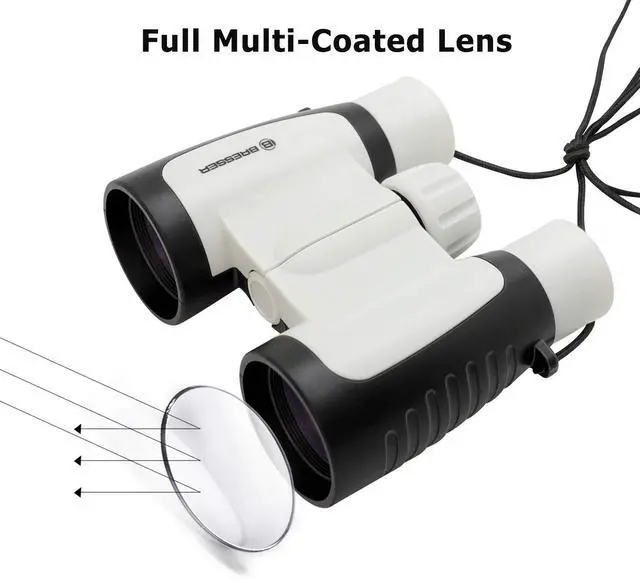 Alt view image 4 of 7 - 3x30 High Resolution Real Binoculars for Kids Ages 3+ Years Old for Outdoors Bird Watching Travel and Beach Great Educational Gift for Boys and Girls