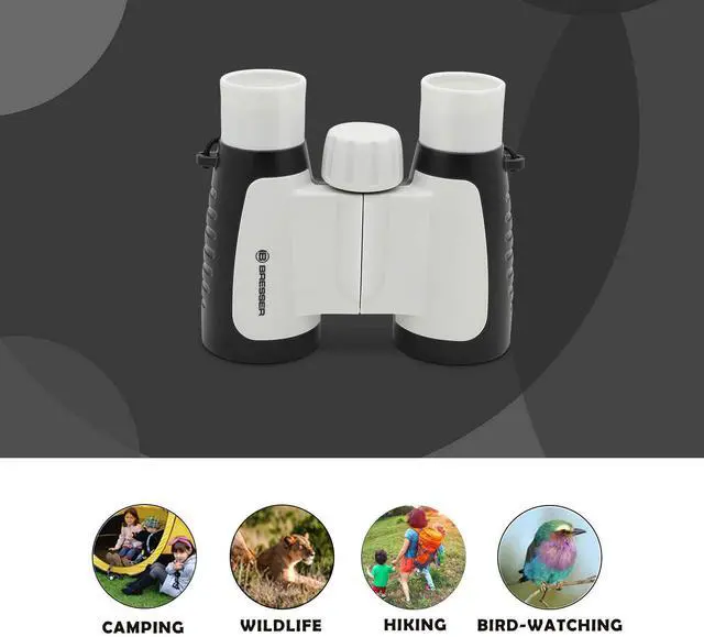 Alt view image 6 of 7 - 3x30 High Resolution Real Binoculars for Kids Ages 3+ Years Old for Outdoors Bird Watching Travel and Beach Great Educational Gift for Boys and Girls