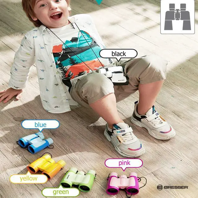 Alt view image 7 of 7 - 3x30 High Resolution Real Binoculars for Kids Ages 3+ Years Old for Outdoors Bird Watching Travel and Beach Great Educational Gift for Boys and Girls