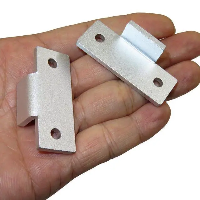 Alt view image 3 of 6 - Technics 1 Pair Turntable Dust Cover Repair Tab Hinges Kit for SL-D2 3200 B2 Q2 D3 - Machined Aluminum