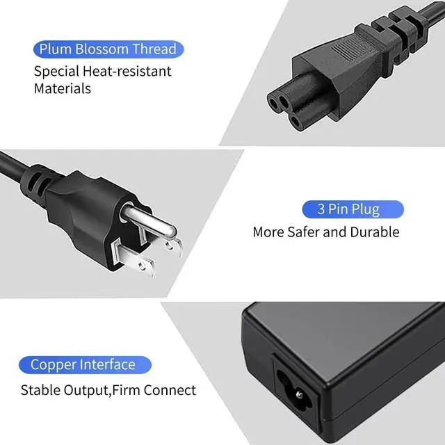 Alt view image 6 of 7 - 2026 New Slim 65W USB C Laptop Charger Replacement for Lenovo Thinkpad/Yoga/Chromebook Computer Type C Fast Charging Power Cord Ac Laptop Charger