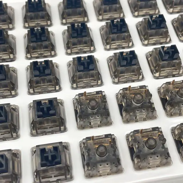 Alt view image 6 of 6 - Gateron Ink v2 Black Pre lubed 5pin Linear Switches 60g Force DIY Mechanical Keyboard Switch(108PCS, Black Ink v2)