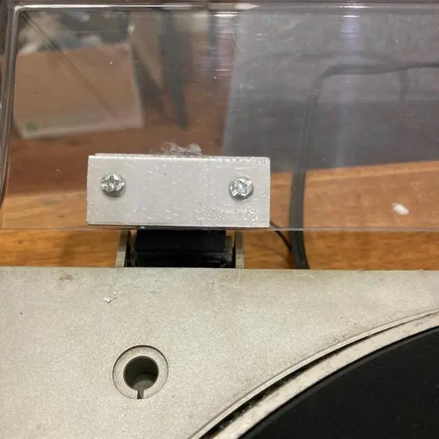 Alt view image 6 of 6 - Technics 1 Pair Turntable Dust Cover Repair Tab Hinges Kit for SL-D2 3200 B2 Q2 D3 - Machined Aluminum