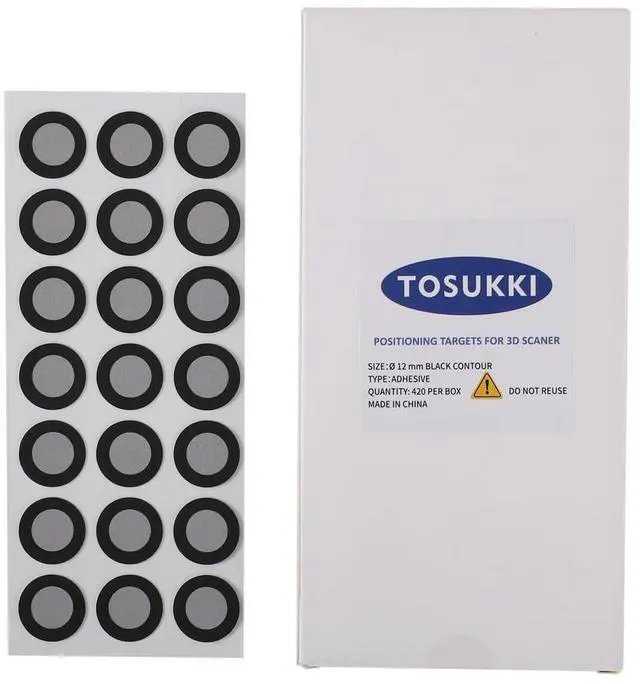 Main image of Ø12 mm Positioning Targets for 3D Scaner and Optical Trackers,Reference Point Markers/Reflection Markers for 3D Scaning/Optical Tracking/Location Tracking,Apply to Creaform Metrascan C-Track
