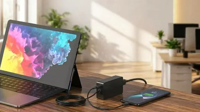 Alt view image 6 of 6 - 65W Laptop Charger Fit for Surface Pro 3 4 5 6 7 Laptop | For Surface Laptop 7/6/5/4/3/2/1, Go 3/2/ 1, with USB Port, Support 44W 36W