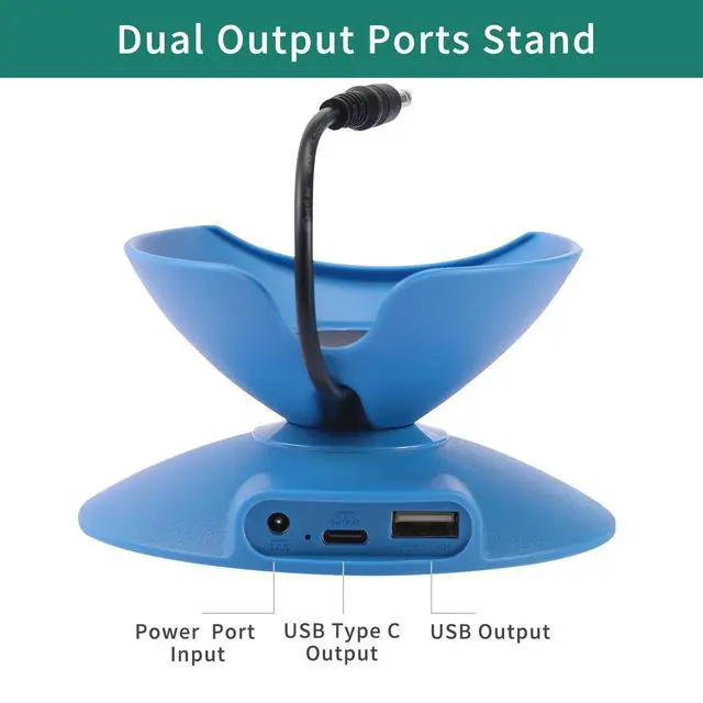 Alt view image 4 of 6 - Adjustable Stand with USB-C and USB-A Charging Ports | Adjustable Stand For Echo Spot (2024 Release)