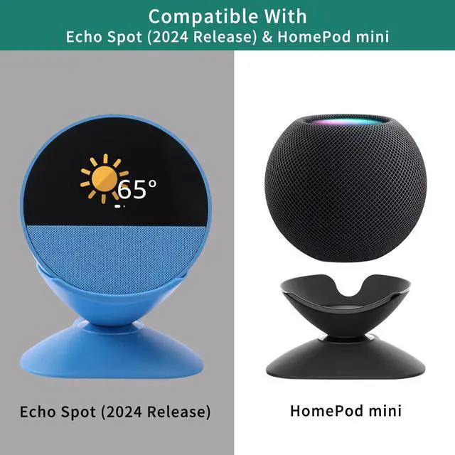 Alt view image 3 of 6 - Adjustable Stand with USB-C and USB-A Charging Ports | Adjustable Stand For Echo Spot (2024 Release)