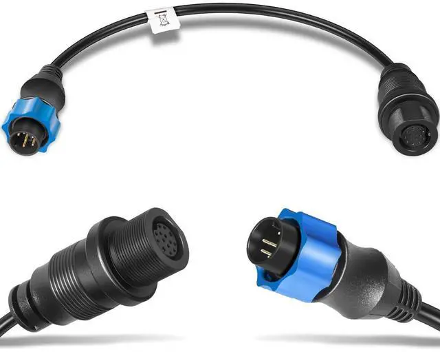 Main image of Replacement for 1852077 Dual Spectrum Chirp Adapter Cable/MKR-DSC-10 Compatible with Lowrance 7-Pin Transducer, HDS and Hook Series Fish Finders