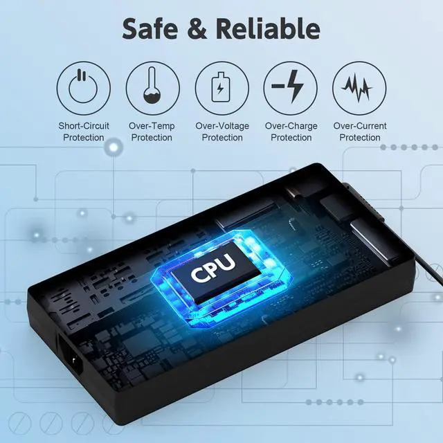 Alt view image 5 of 6 - 230W Laptop Charger Compatible with Legion 5 7 Series GX20L29347 and More AC Adapter Power Supply Cord
