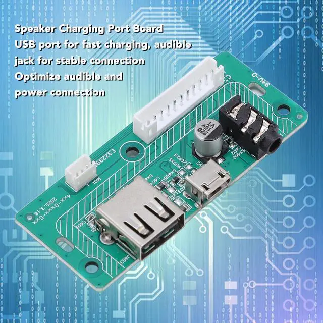 Alt view image 3 of 7 - Speaker Charging Port Module USB and Audible Jack Quick Charging Circuit Board Replacement for Charge 3 Version TL