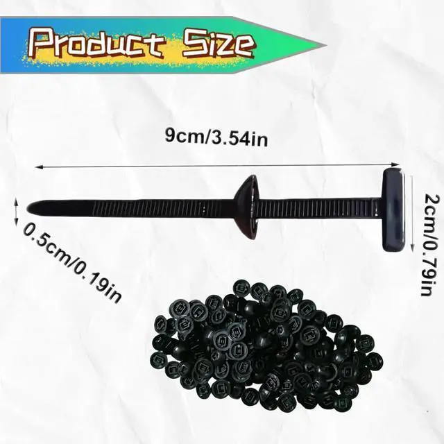 Alt view image 2 of 6 - cable tie buckle,nylon universal cable tie buckle,Heavy Duty Nylon Zip Ties Self-Locking UV Resistant Cable Ties for Car, Home, DIY 3.5" Black Universal Wire Ties (2025 Upgrade) (150, 150 pcs)