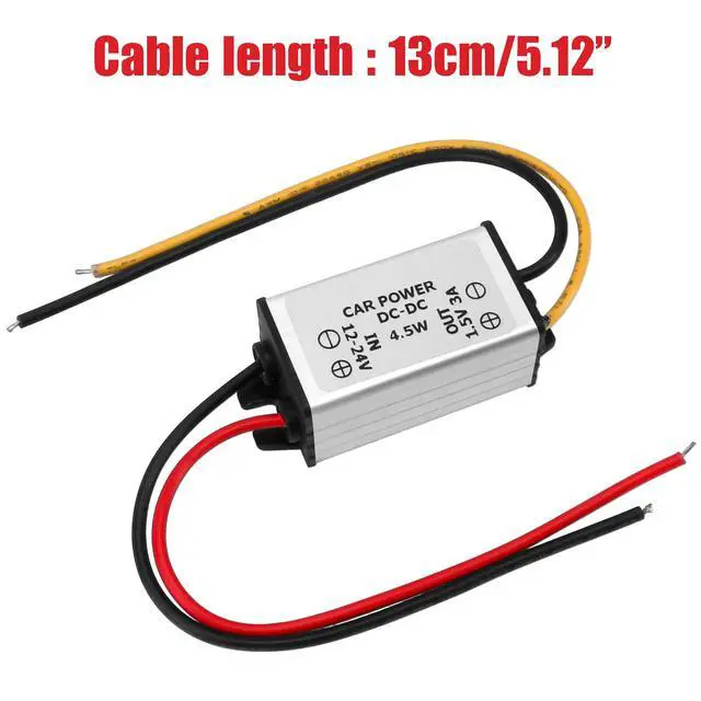 Alt view image 2 of 6 - 24V-12V to 1.5V 3A Car Power Voltage Converters, Step Down Module 12V to 1.5V 3A Output 13cm Cable 4.5W Regulator Buck Converters Power Supplies
